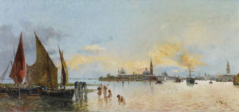 Carnicero, Antonio Vista de Venecia France oil painting art